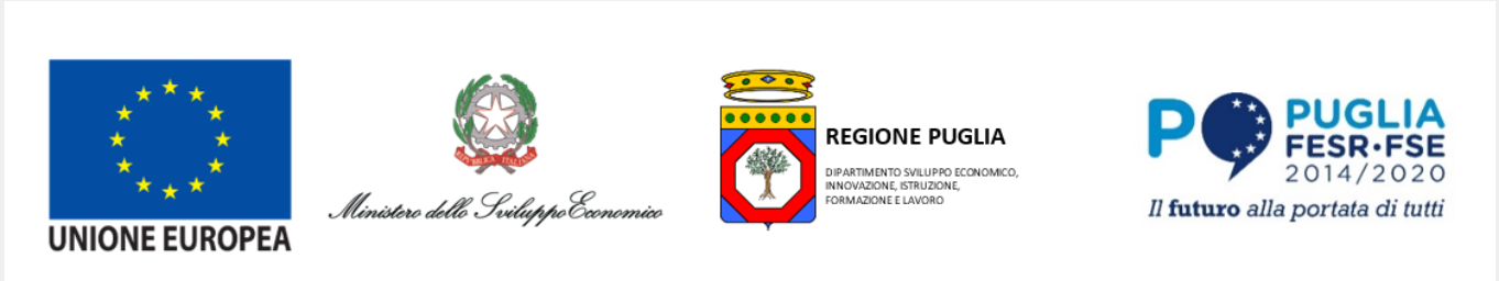 Loghi UE, Ministero, Regione Puglia, PO Puglia FESR FSE